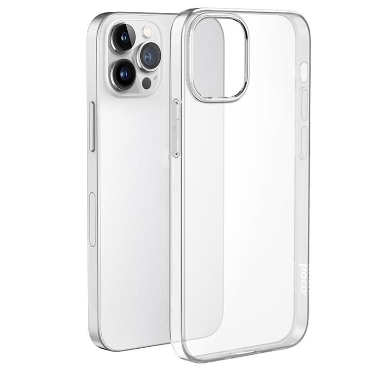 

For iPhone 14 Pro Max hoco Light Series Soft TPU Phone Case (Transparent)