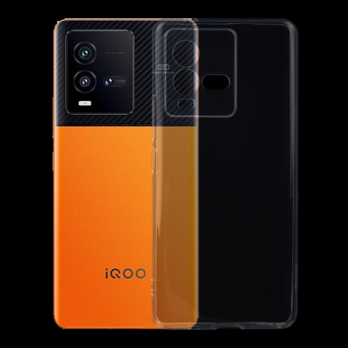 

For vivo iQOO 10 Ultra-thin Transparent TPU Phone Case