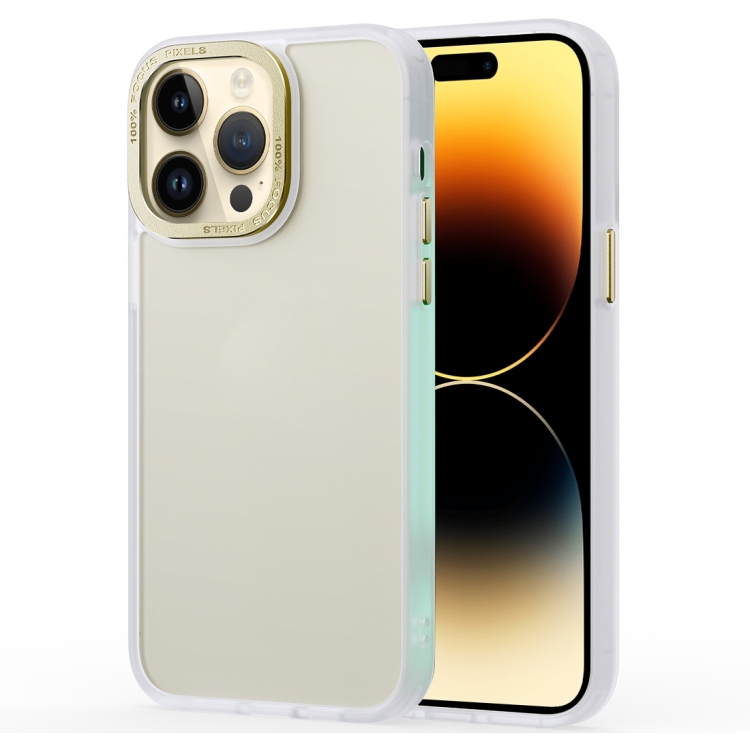 

Gold Version Frosted Back Shockproof Phone Case For iPhone 14 Pro Max(Gold)