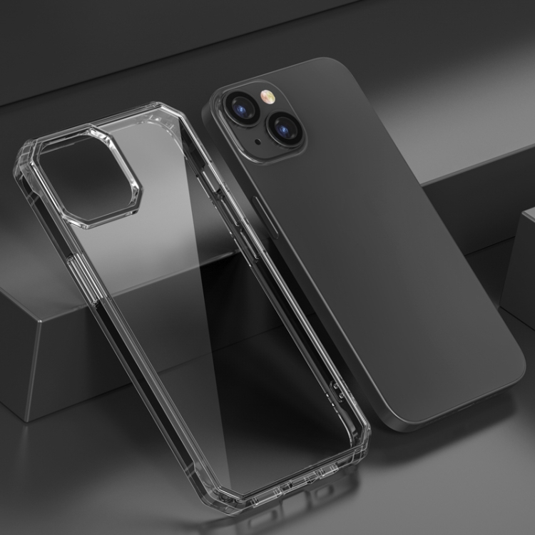 

For iPhone 14 TPU Four-corner Airbag Shockproof Phone Case (Grey)