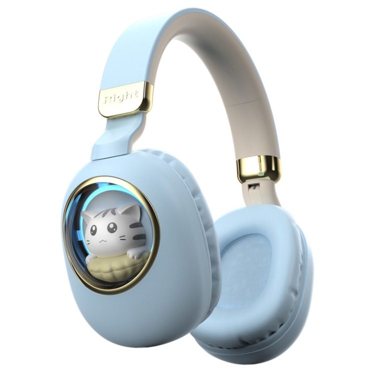 

B4 RGB Cartoon Stereo Headset Wireless Bluetooth Headphones (Blue)
