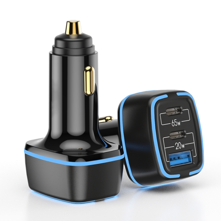 

C26 105W Max Dual Type-C + USB Ports Car Charger(Black)