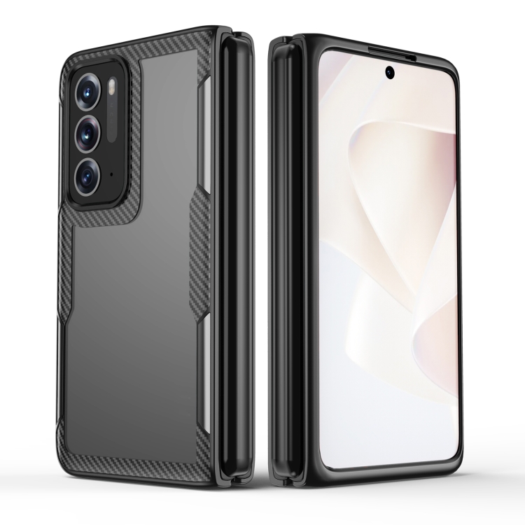 

For OPPO Find N Carbon Brazed TPU Drop Protection Phone Case(Black)