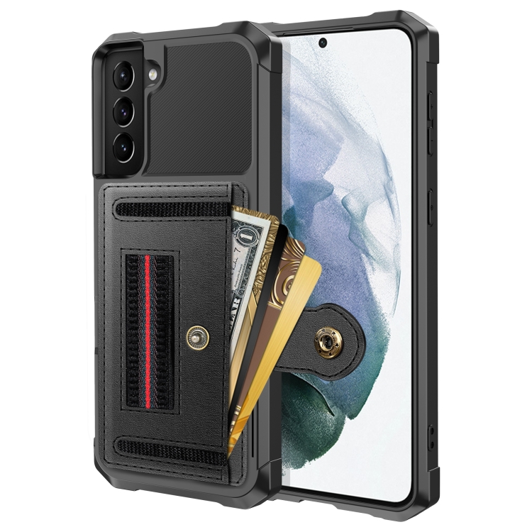 

For Samsung Galaxy S21 5G ZM06 Card Bag TPU + Leather Phone Case(Black)