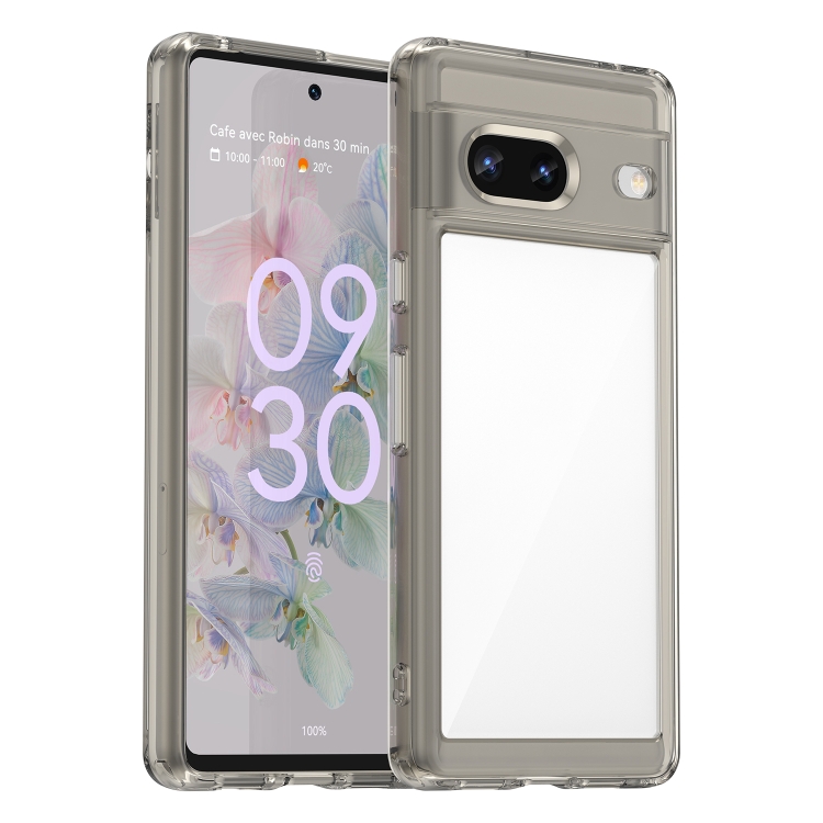 

For Google Pixel 7 5G Colorful Series Acrylic + TPU Phone Case(Transparent Grey)