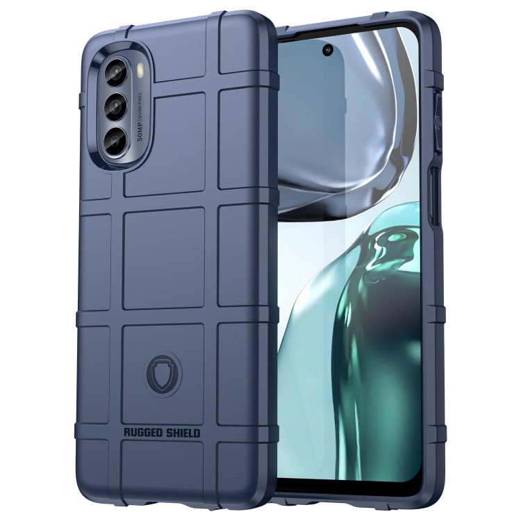 

For Motorola Moto G62 5G Full Coverage Shockproof TPU Phone Case(Blue)