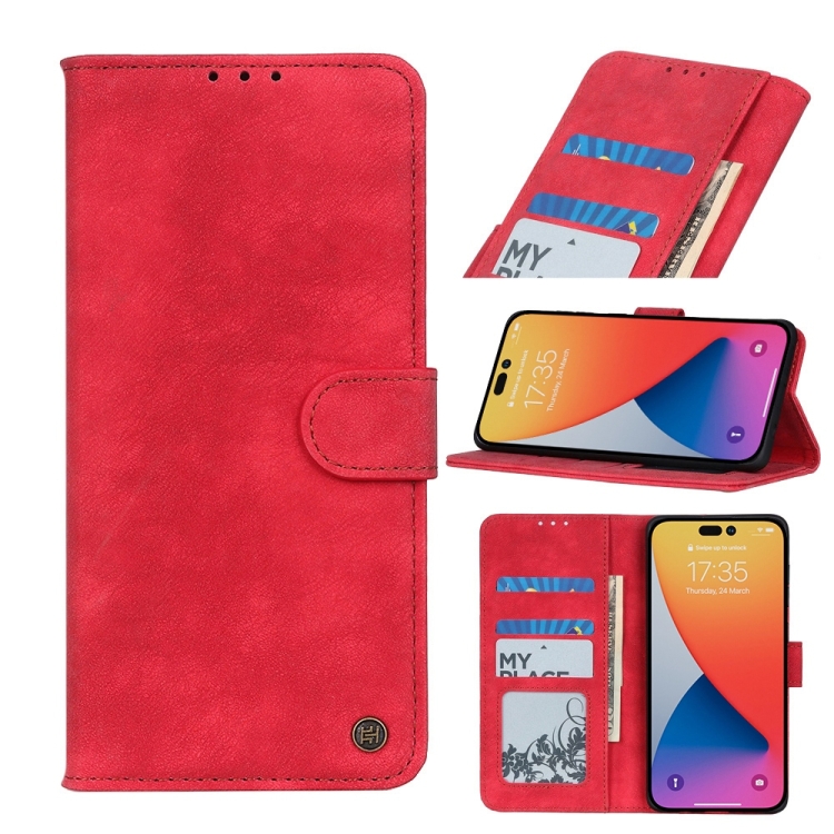 

Antelope Texture Leather Case For iPhone 14 Pro(Red)