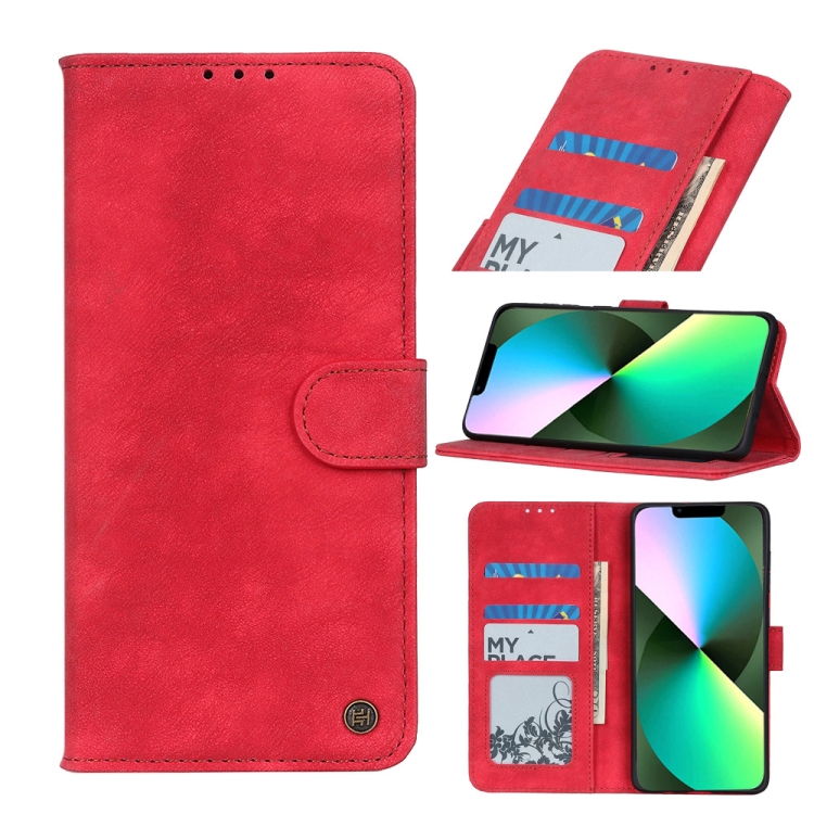 

Antelope Texture Leather Case For iPhone 14(Red)