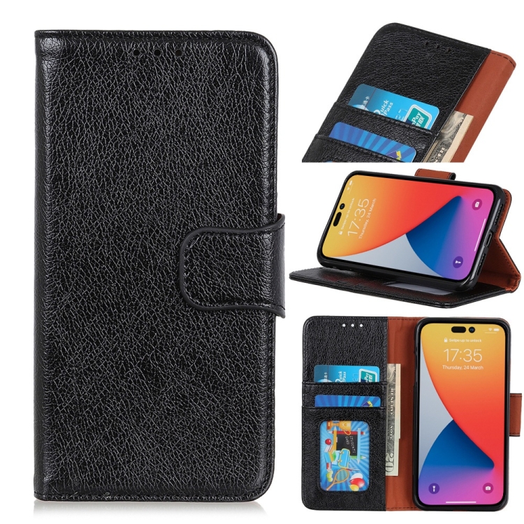 

Nappa Texture Leather Case For iPhone 14 Pro Max(Black)