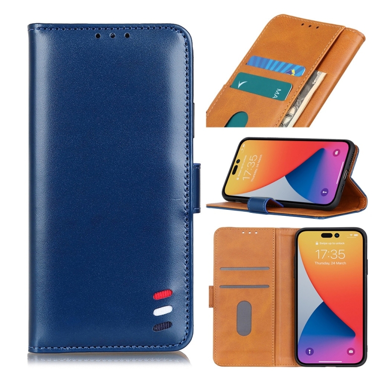 

Pearl Texture Leather Case For iPhone 14 Pro Max(Blue)