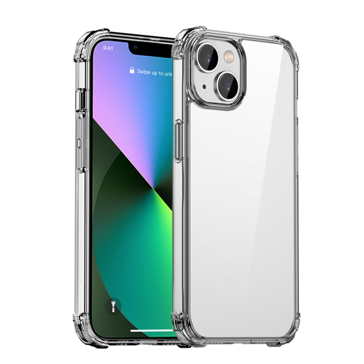 

For iPhone 14 Plus iPAKY Shockproof PC + TPU Protective Phone Case (Transparent)