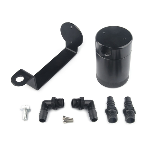 

Car Modified Oil Breathable Pot with Bracket for Dodge Charger Hellcat 2015-2020(Black)