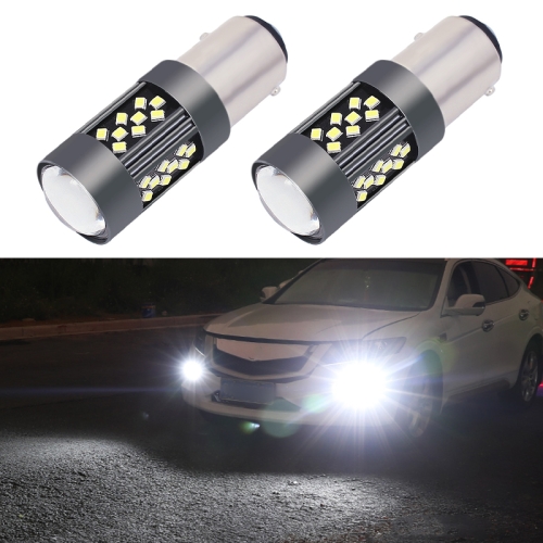 1 Paar 1157 12V 7W Strobe Auto LED Nebelscheinwerfer (weißes Licht)