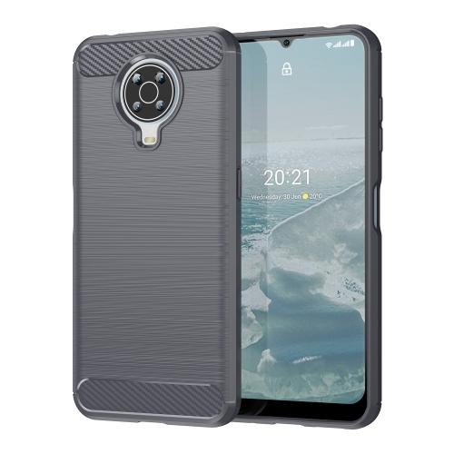 

For Nokia G20 Brushed Texture Carbon Fiber TPU Phone Case(Grey)