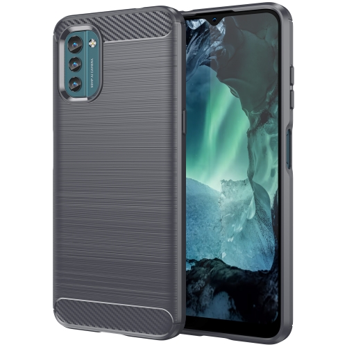 

For Nokia G11 Brushed Texture Carbon Fiber TPU Phone Case(Grey)