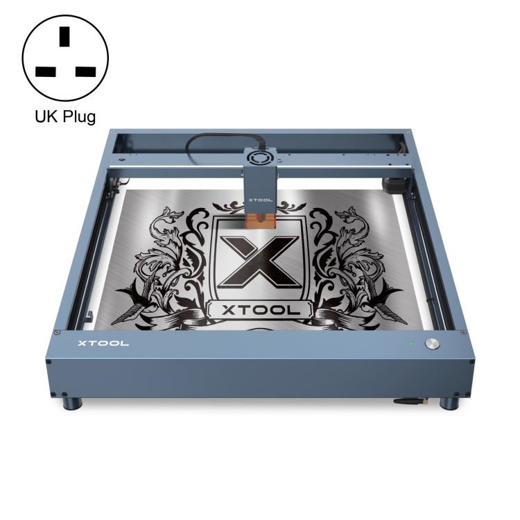 

XTOOL D1 Pro-10W High Accuracy DIY Laser Engraving & Cutting Machine, Plug Type:UK Plug(Metal Gray)