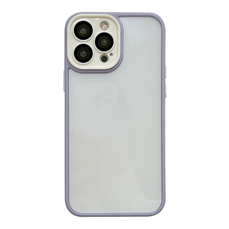 

Skin Feel Acrylic TPU Phone Case For iPhone 12 Pro Max(Purple)