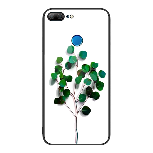 

For Honor 9 Lite Colorful Painted Glass Phone Case(Sapling)