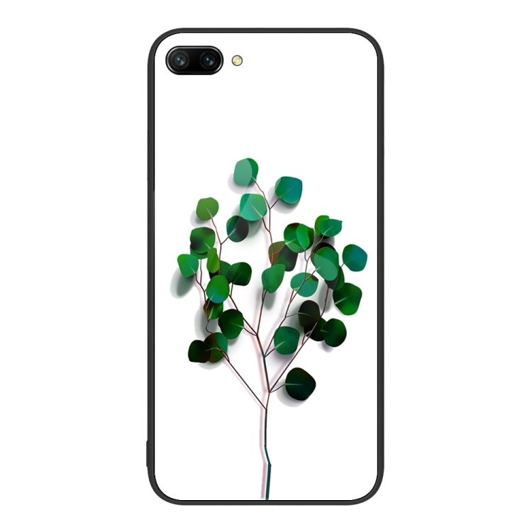 

For Honor 10 Colorful Painted Glass Phone Case(Sapling)