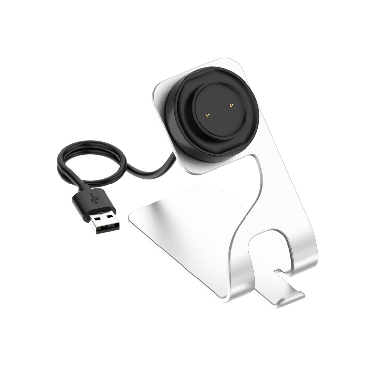 

For Amazfit Bip 3 Aluminum Alloy Watch Charger Holder(Silver)