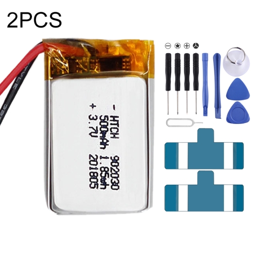 

2 PCS Li-Polymer Battery Replacement 902030 500mAh, Important note: For lithium batteries, only secure shipping ways to European Union (27 countries), UK, Australia, Japan, USA, Canada are available