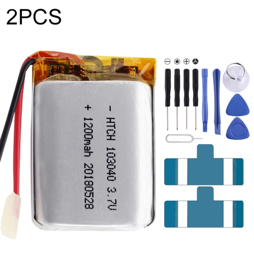 

2 PCS Li-Polymer Battery Replacement 103040 1200mAh, Important note: For lithium batteries, only secure shipping ways to European Union (27 countries), UK, Australia, Japan, USA, Canada are available