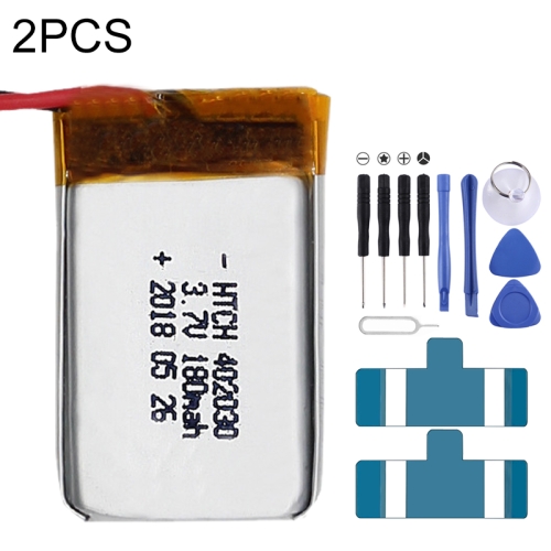 

2pcs 402030 180mAh Li-Polymer Battery Replacement