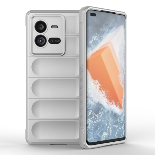For vivo iQOO 10 Pro 5G Magic Shield TPU + Flannel Phone Case(White)