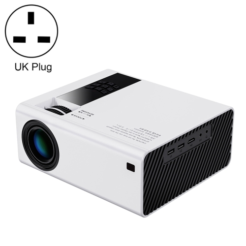 

Y6 190ANSI 1024x600P LED Projector Support Screen Mirroring, UK Plug(White)