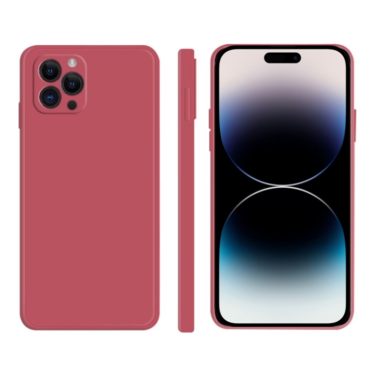 

For iPhone 14 Pro Max Imitation Liquid Silicone Phone Case (Red)