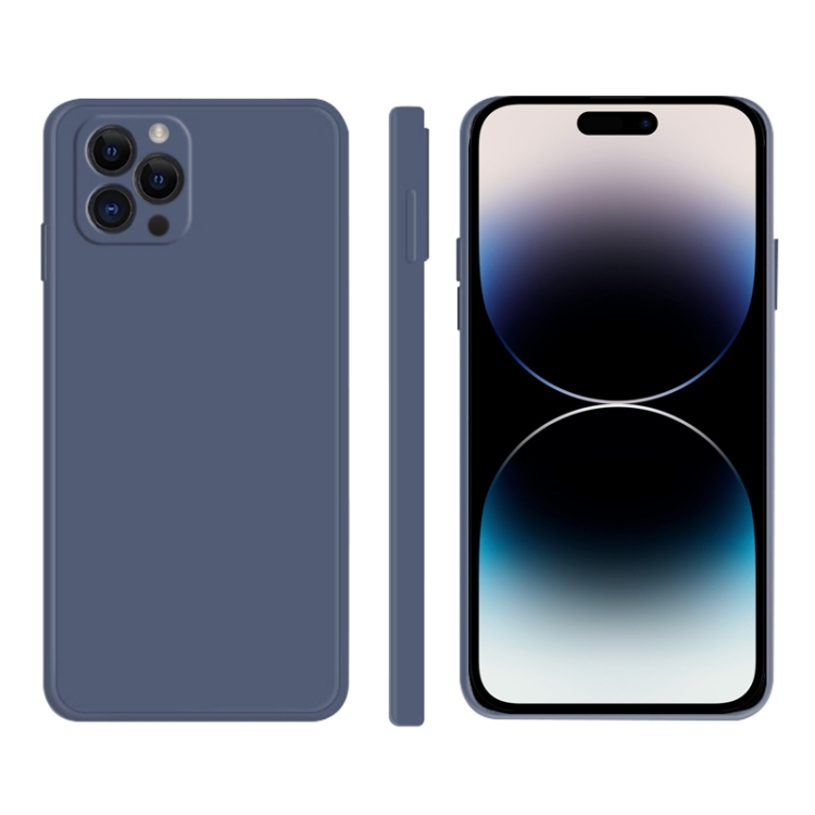 

For iPhone 14 Pro Imitation Liquid Silicone Phone Case(Grey)