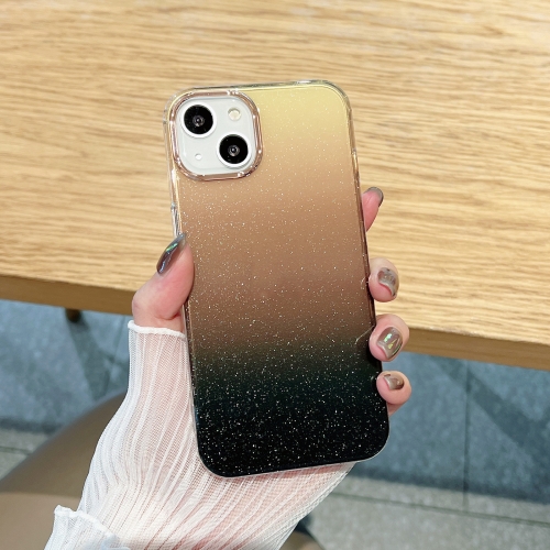 

Glitter Gradient TPU Phone Case For iPhone 11(Black Gold)