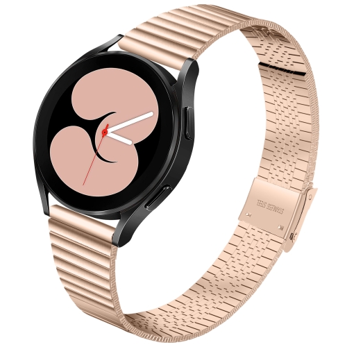 

For Samsung Galaxy Watch5 40mm / 44mm / Watch5 Pro 45mm Double Safety Buckle Steel Watch Band(Rose Gold)