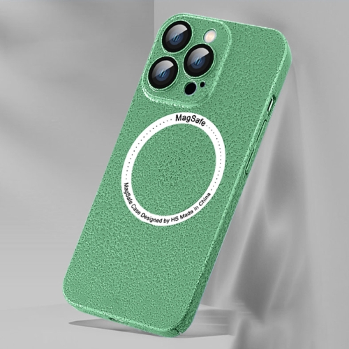 

Ice Texture MagSafe Magnetic Phone Case For iPhone 14(Green)