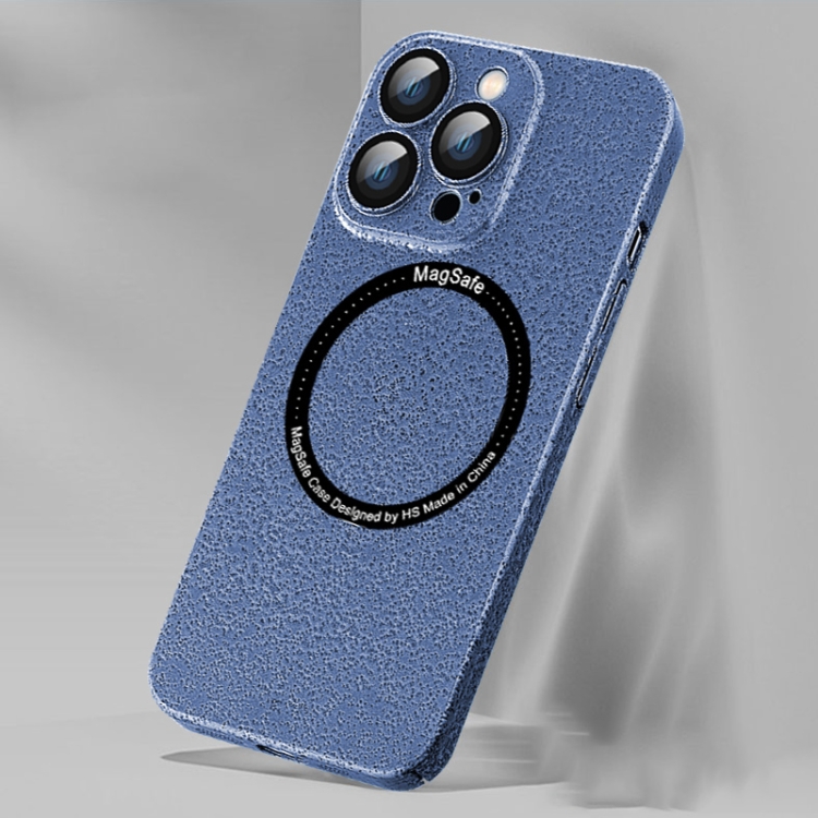 

Ice Texture MagSafe Magnetic Phone Case For iPhone 12 Pro(Blue)