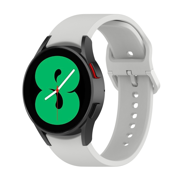 

For Samsung Galaxy Watch 5 Pro 45mm Official Silicone Watch Band, Size:L(Silver Grey)