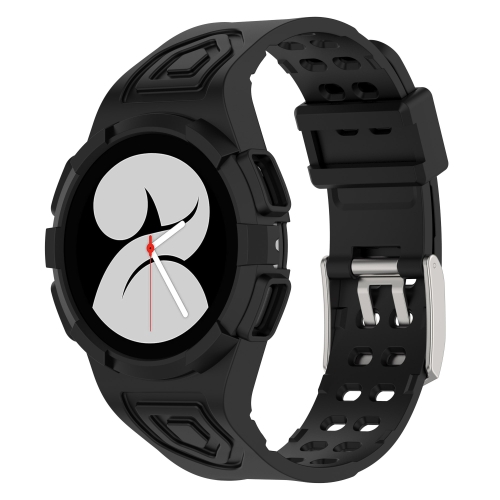 

For Samsung Galaxy Watch5 Pro 45mm Silicone Integrated Watch Band(Black)