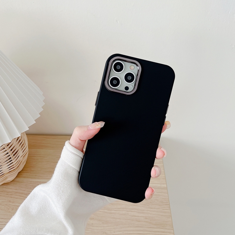

2.0mm Oil Injection PP Phone Case For iPhone 13 (Black)
