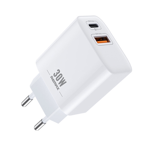 

REMAX RP-U82 30W USB+USB-C/Type-C Dual Interface Fast Charger, Specification:EU Plug(White)