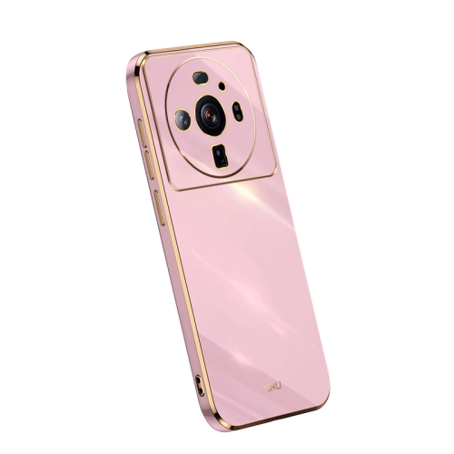 For Xiaomi 12S Ultra XINLI Straight Edge 6D Electroplate TPU Phone Case(Cherry Purple)