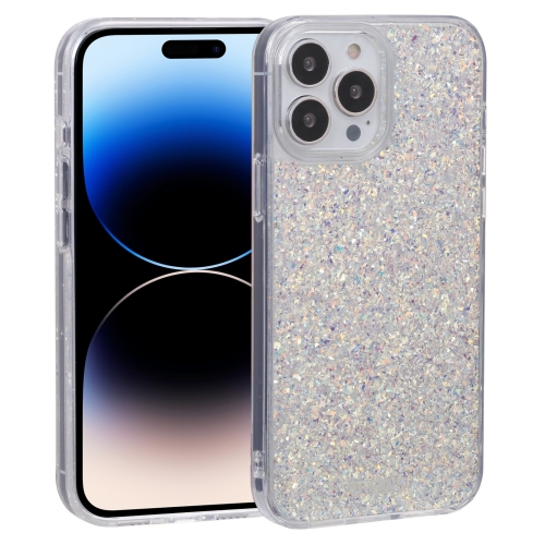 DFANS DESIGN Starry Sky Epoxy Phone Case For iPhone 14 Pro(Silver)