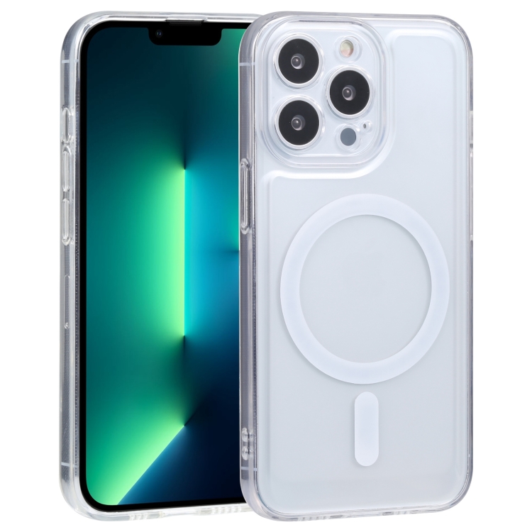 

For iPhone 13 Pro Max MagSafe Electroplating TPU Phone Case (Transparent)