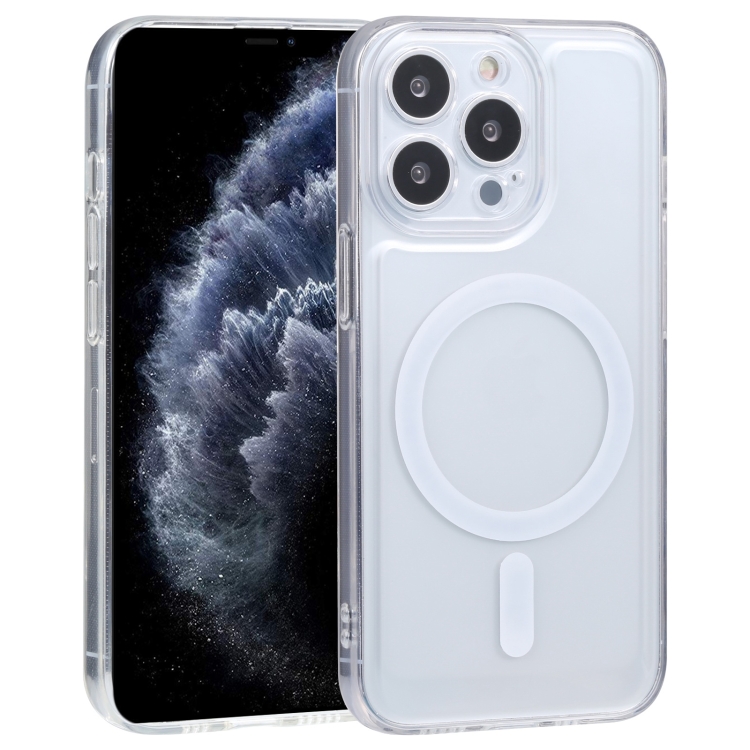 

For iPhone 11 Pro MagSafe Electroplating TPU Phone Case(Transparent)