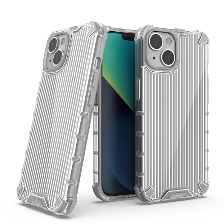 

For iPhone 14 Plus Luggage Colored Ribbon Phone Case (Transparent)
