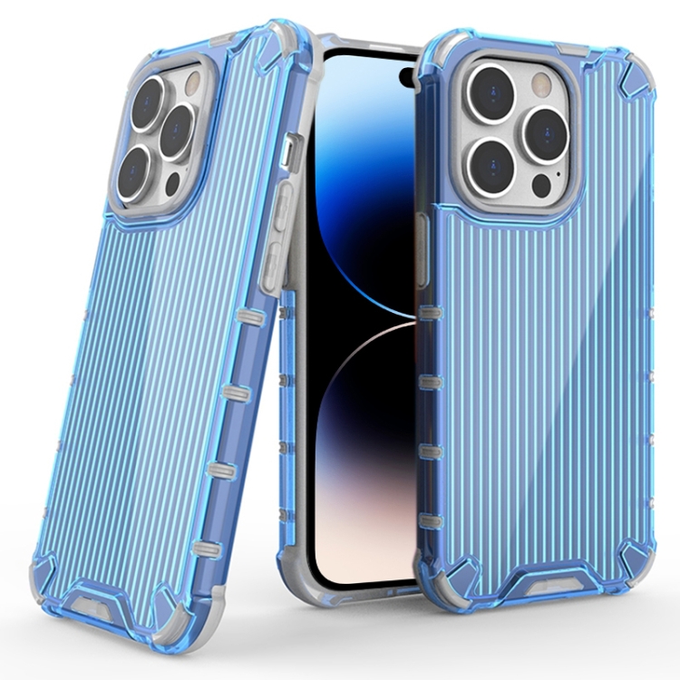 

For iPhone 14 Pro Luggage Colored Ribbon Phone Case(Blue)
