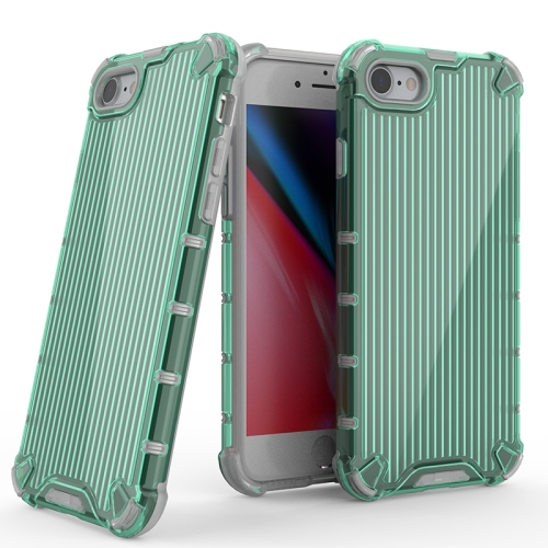 

For iPhone SE 2022 / SE 2020 / 8 / 7 Luggage Colored Ribbon Phone Case(Green)