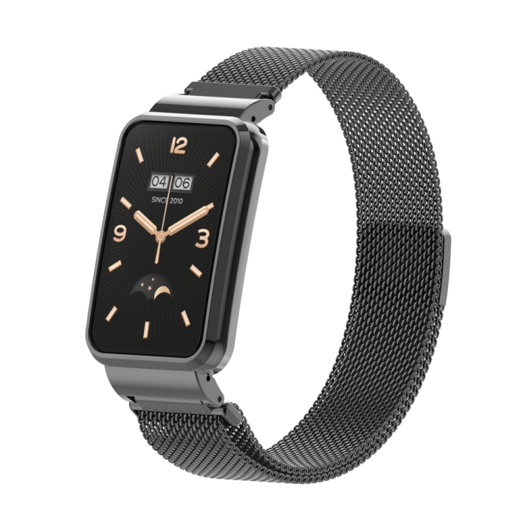 

For Xiaomi Mi Band 7 Pro Milan Magnetic Metal Watch Band(Black)