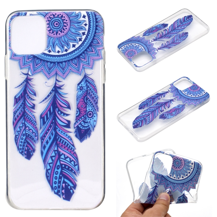

For iPhone 14 Coloured Drawing Pattern Transparent TPU Protective Case Max(Windmill)