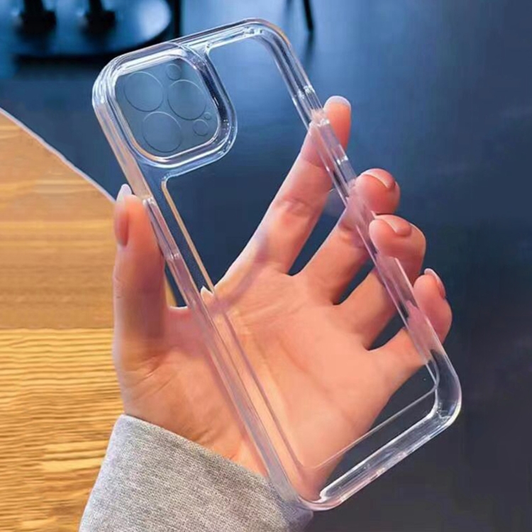 

For iPhone 14 Space Fine Hole Transparent TPU Shockproof Protective Case Pro Max