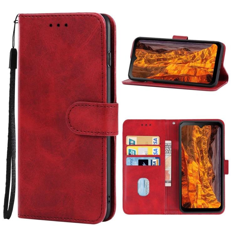 

For DOOGEE S89 Pro Leather Phone Case(Red)